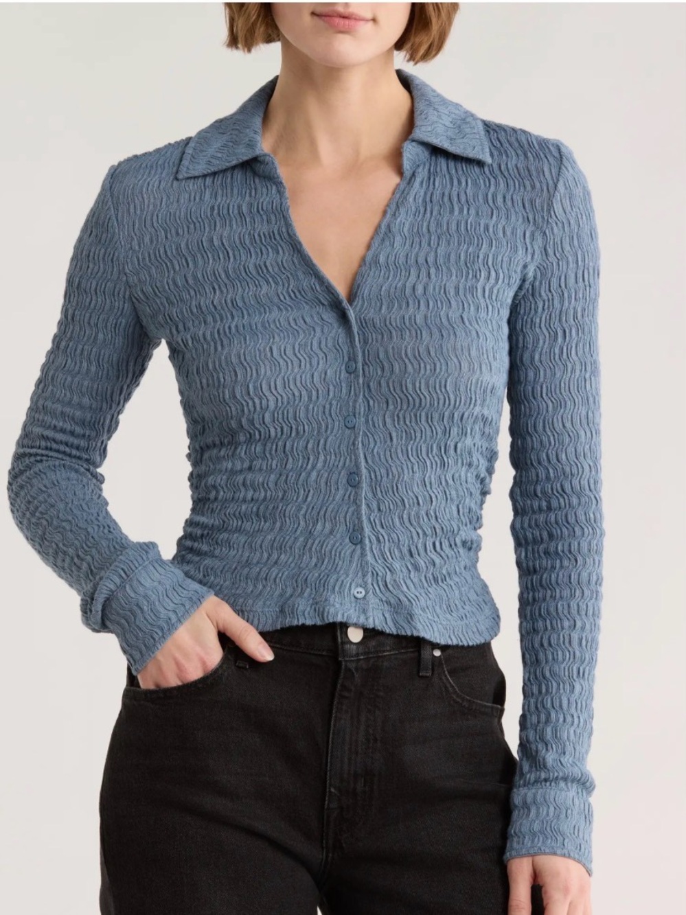 ALL SAINTS Connie Slim Fit Button-Up Shirt